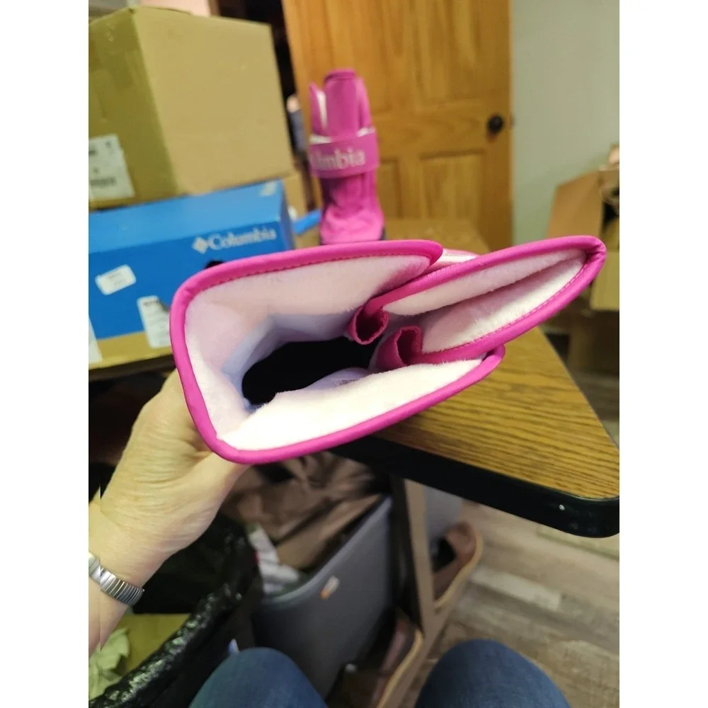 Columbia Powderbug Snowlite‎ Strap Boots Size 3 Pink Girls New